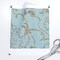Blue Renaissance Gold Floral Damask Intricate Historic Art Nouveau Custom Printed Fabric by Spoonflower Various Fabrics by the Yard or Fat Quarter